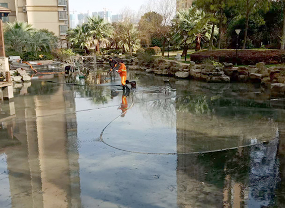 青海景观池淤泥清理